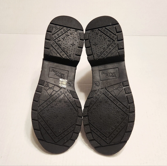 Dirty Laundry Maroon Motorcycle Ankle Boots Buckle Zipper 7.5 - Picture 9 of 11